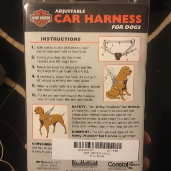 harley davidson large dog harness